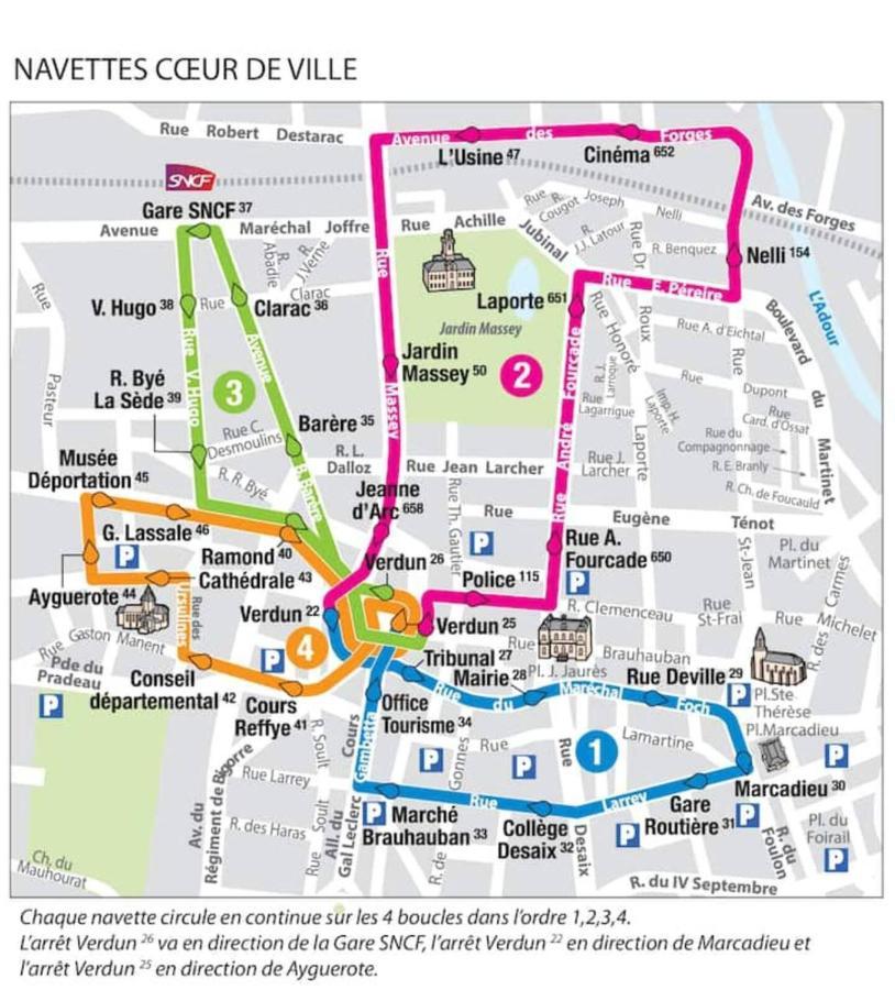 La Dolce Vita -T2 52M2- Dernier Etage- Terrasse-Parking-Wifi Fibre Appartement Tarbes Buitenkant foto